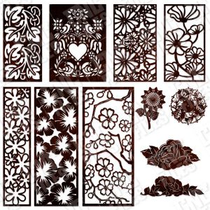 Pack Flowers design files - DXF EPS AI SVG PDF CDR