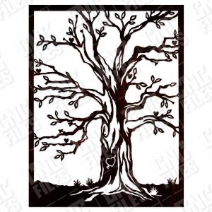 Tree love design files - EPS AI SVG DXF CDR