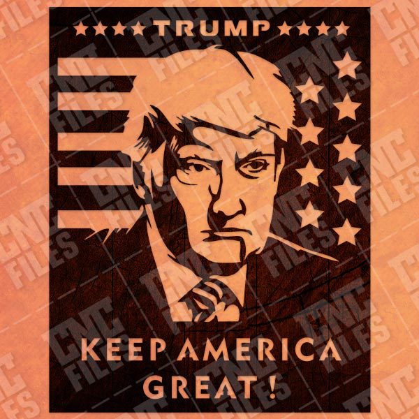 USA TRUMP 2020, Keep America Great Design files – EPS AI SVG DXF CDR