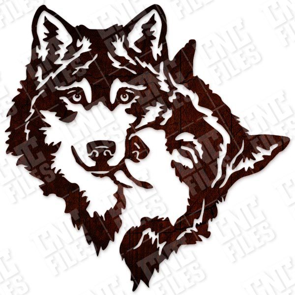 Two Wolves Design file - EPS AI SVG DXF CDR