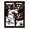 Lovely cats Design file - SVG DXF EPS AI CDR