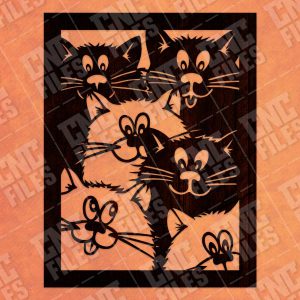 Lovely cats Design file - SVG DXF EPS AI CDR