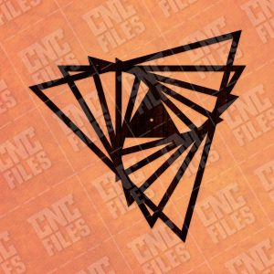 Triangle clock Design files - DXF SVG CDR EPS AI