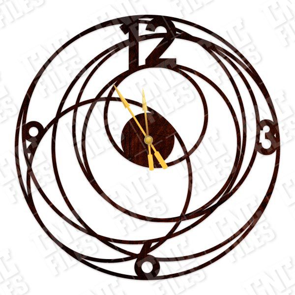 Big Bang Wall Clock Design file - DXF SVG EPS AI CDR