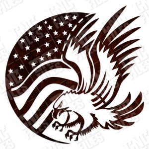 American Eagle Flag Design files - DXF SVG EPS AI CDR