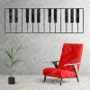 Piano Wall Art Keyboard Vector Design file - DXF SVG EPS AI CDR
