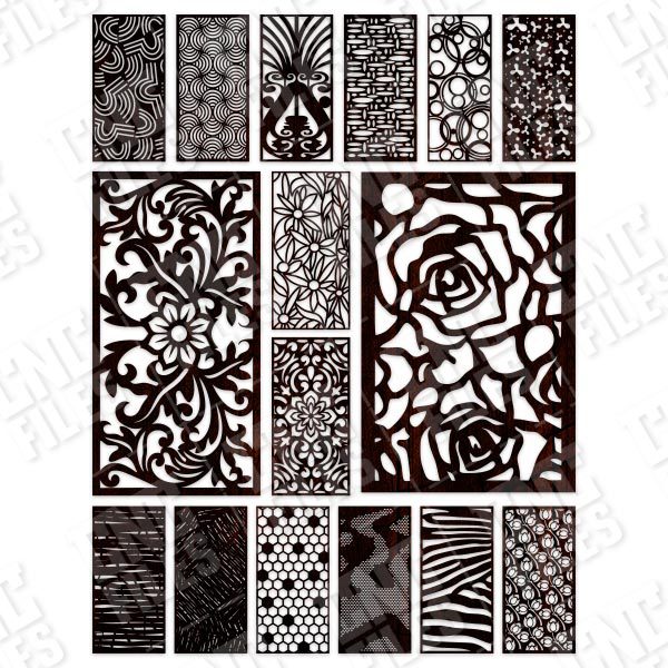 Panels Patterns And Scenes Decorative DXF SVG CDR EPS PNG AI P086