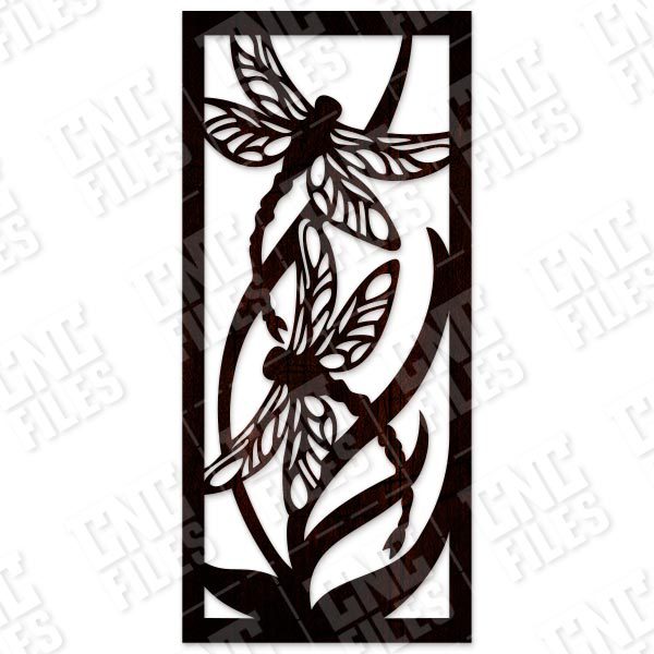 Dragonfly Wall Art Design files - DXF SVG EPS AI CDR