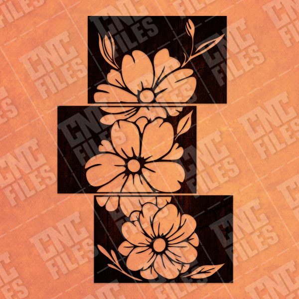 Hibiscus Flowers Cut Design files – DXF SVG EPS AI CDR