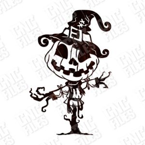 Pumpkin Scarecrow Art Vector Design file - DXF SVG EPS AI CDR