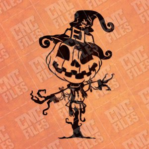 Pumpkin Scarecrow Art Vector Design file - DXF SVG EPS AI CDR