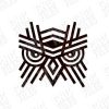 OWL Geometric Wall Art Design files - DXF SVG EPS AI CDR