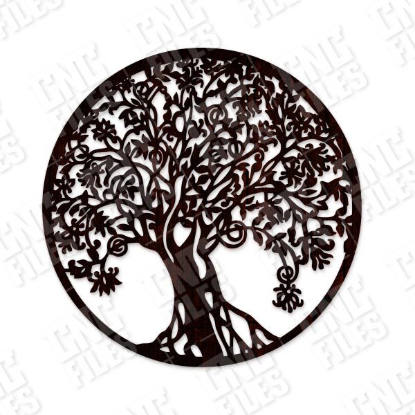 Tree Art Design files - DXF SVG CDR EPS AI - P199