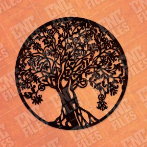 Tree Art Design files - DXF SVG CDR EPS AI - P199