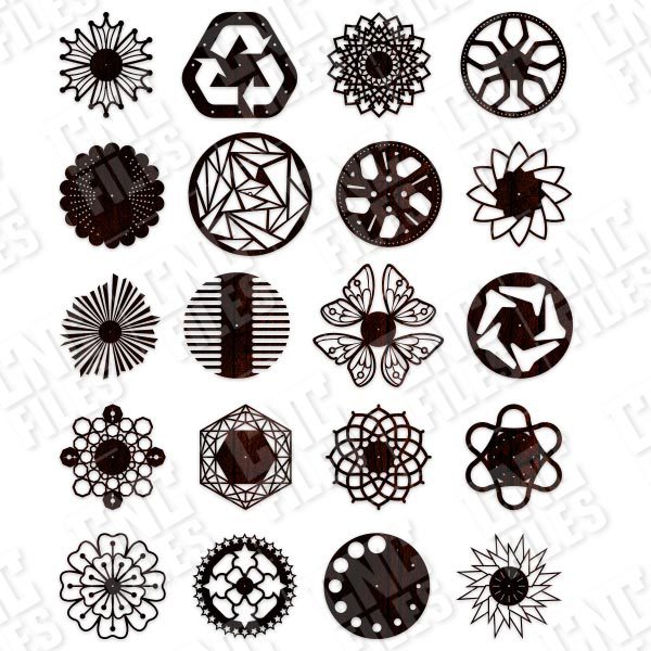 Wall Clock Decor design files - DXF SVG EPS AI CDR