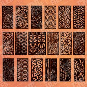 Panels Patterns And Scenes Decorative DXF SVG CDR EPS PNG AI P0218