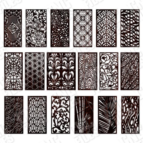 Panels Patterns And Scenes Decorative DXF SVG CDR EPS PNG AI P0218