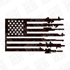 Patriotic USA Flag American Vector Design files - DXF SVG EPS AI CDR P226