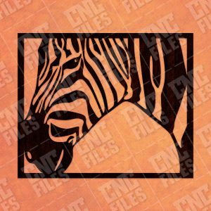 Zebra Wall Decoration vector design files - DXF SVG EPS AI CDR