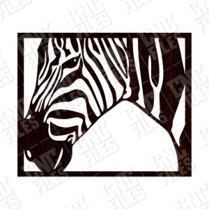 Zebra Wall Decoration vector design files - DXF SVG EPS AI CDR