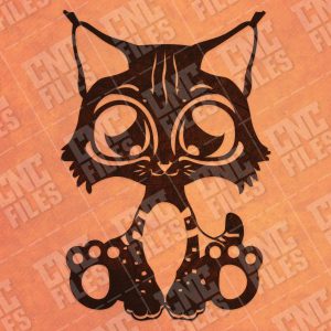 Cute cat design files – DXF SVG EPS AI CDR