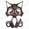 Cute cat design files – DXF SVG EPS AI CDR