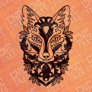 Ornament fox design files - DXF SVG EPS AI CDR