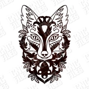 Ornament fox design files - DXF SVG EPS AI CDR