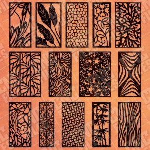 Panels patterns and scenes decorative DXF SVG CDR EPS PNG AI P0047