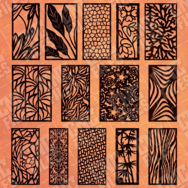 Panels patterns and scenes decorative DXF SVG CDR EPS PNG AI P0047