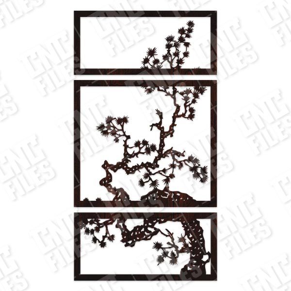 Tree wall decor design files - DXF SVG CDR EPS AI - P252