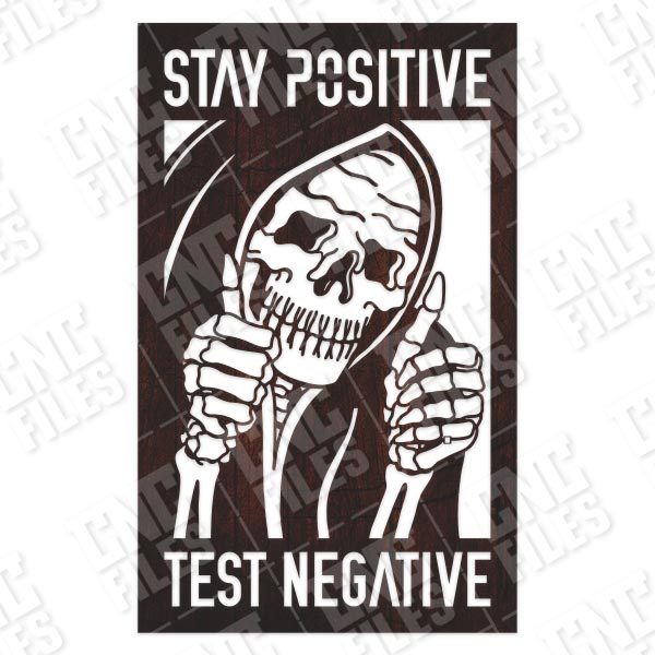 Test negative stay positive vector design files - DXF SVG EPS AI CDR