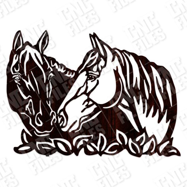 Horses wall art design files – DXF SVG EPS AI CDR