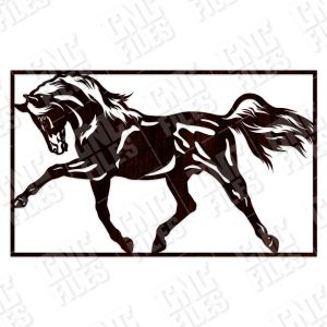 Horse wall decor design files – DXF SVG EPS AI CDR