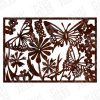 Butterfly flowers wall decoration design files - DXF SVG EPS AI CDR