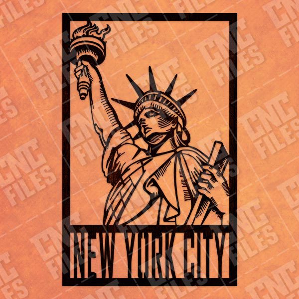 New york city vector design files - DXF SVG EPS AI CDR