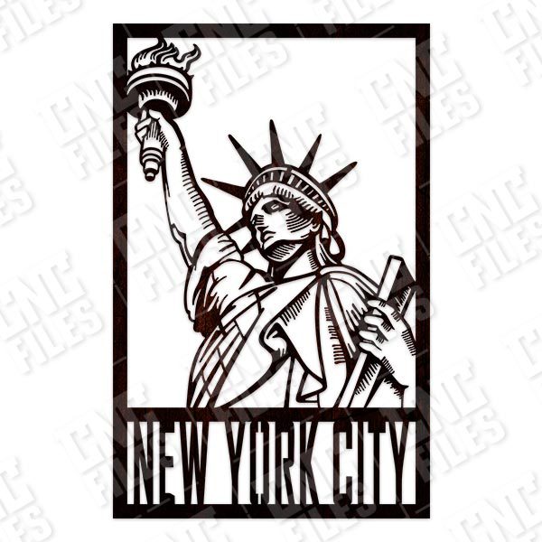 New york city vector design files - DXF SVG EPS AI CDR