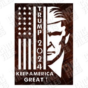 TRUMP 2024, Keep America Great vector files - EPS AI SVG DXF CDR