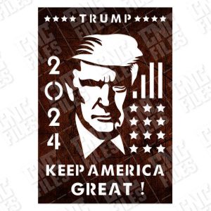 TRUMP 2024, Keep America Great - EPS AI SVG DXF CDR