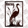 Heron flamingo vector design files - DXF SVG EPS AI CDR