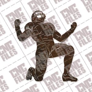 Football player vector design files – DXF SVG EPS AI CDR