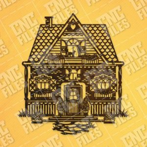 Wonderful house vector design files - SVG DXF EPS AI CDR