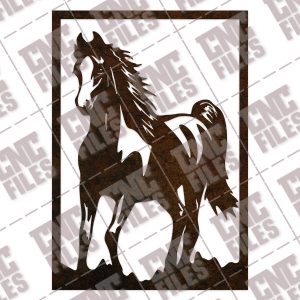 Horse decor vector design files - DXF SVG EPS AI CDR