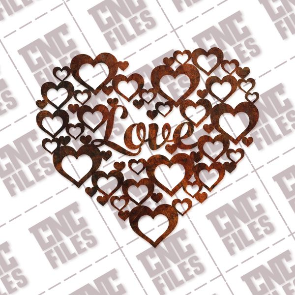 Love heart design files - EPS AI SVG DXF CDR