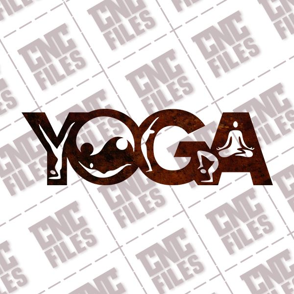 YOGA wall decor vector design files