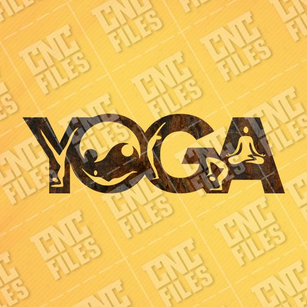 YOGA wall decor vector design files