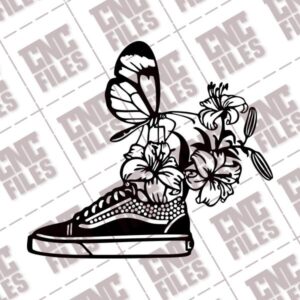 Butterfly with Shoe DXF File