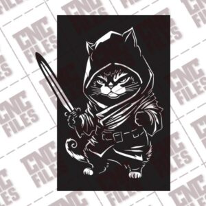 Ninja Cat DXF File