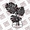 Vase Wall Decor DXF File