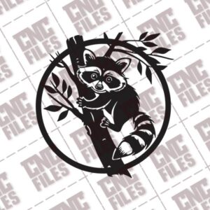 Raccoon Wall Decor DXF Files